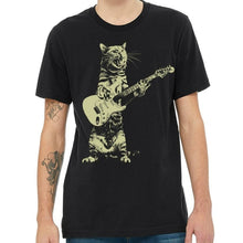 Load image into Gallery viewer, Cat Playing Guitar, Men&#39;s T- Shirts